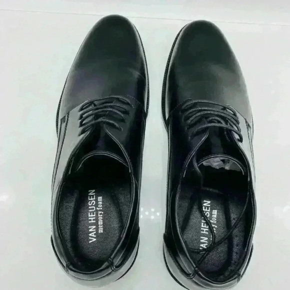Van Heusen Dress Shoes Mens Size 10.5 Wide Memory Foam Non-Slip Comfortable - Picture 6 of 13